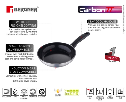 Bergner Carbon TT, Non-stick Frypan