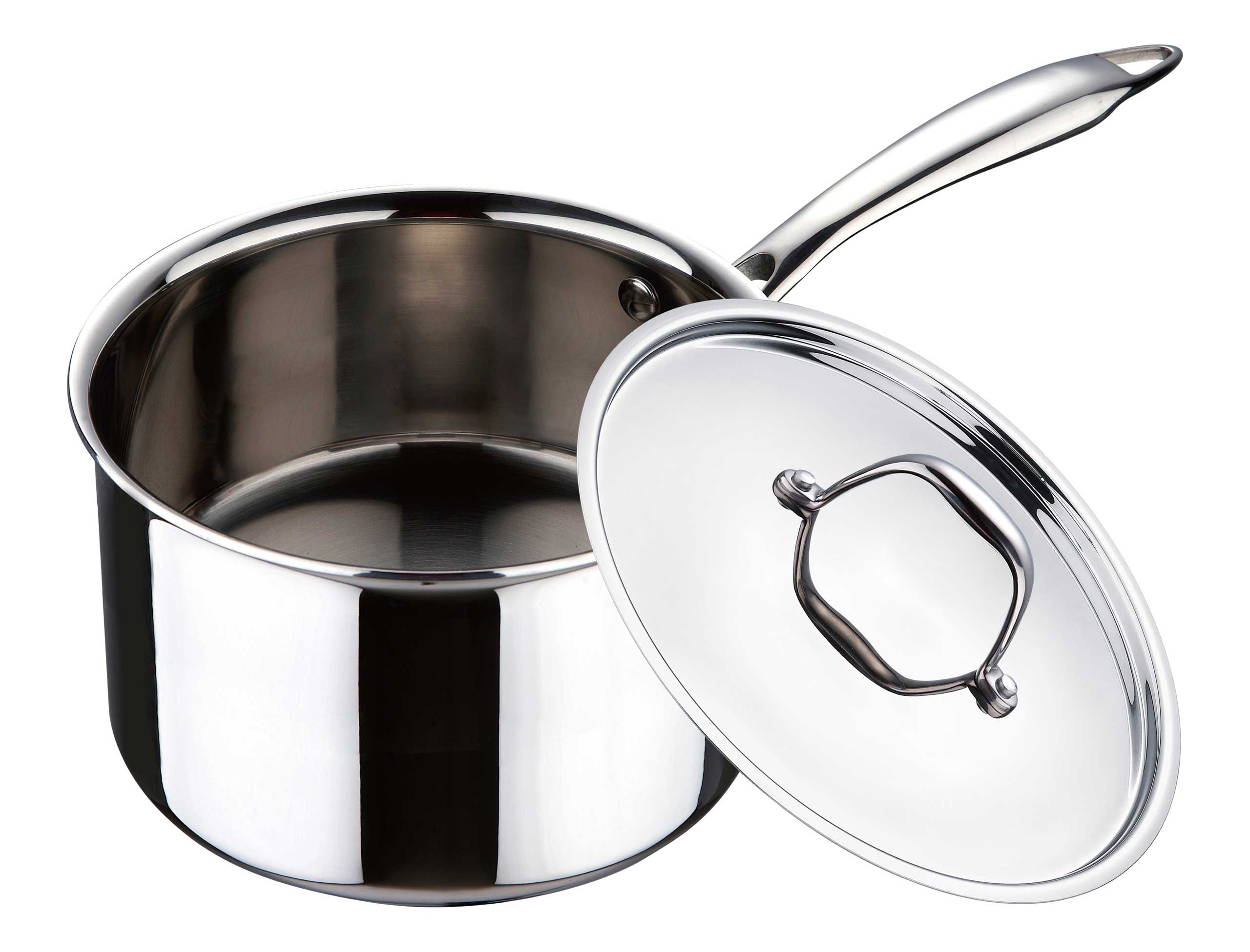 Bergner Argent Tri-Ply Silver Stainless Steel Tadka Pan in 12 cm size