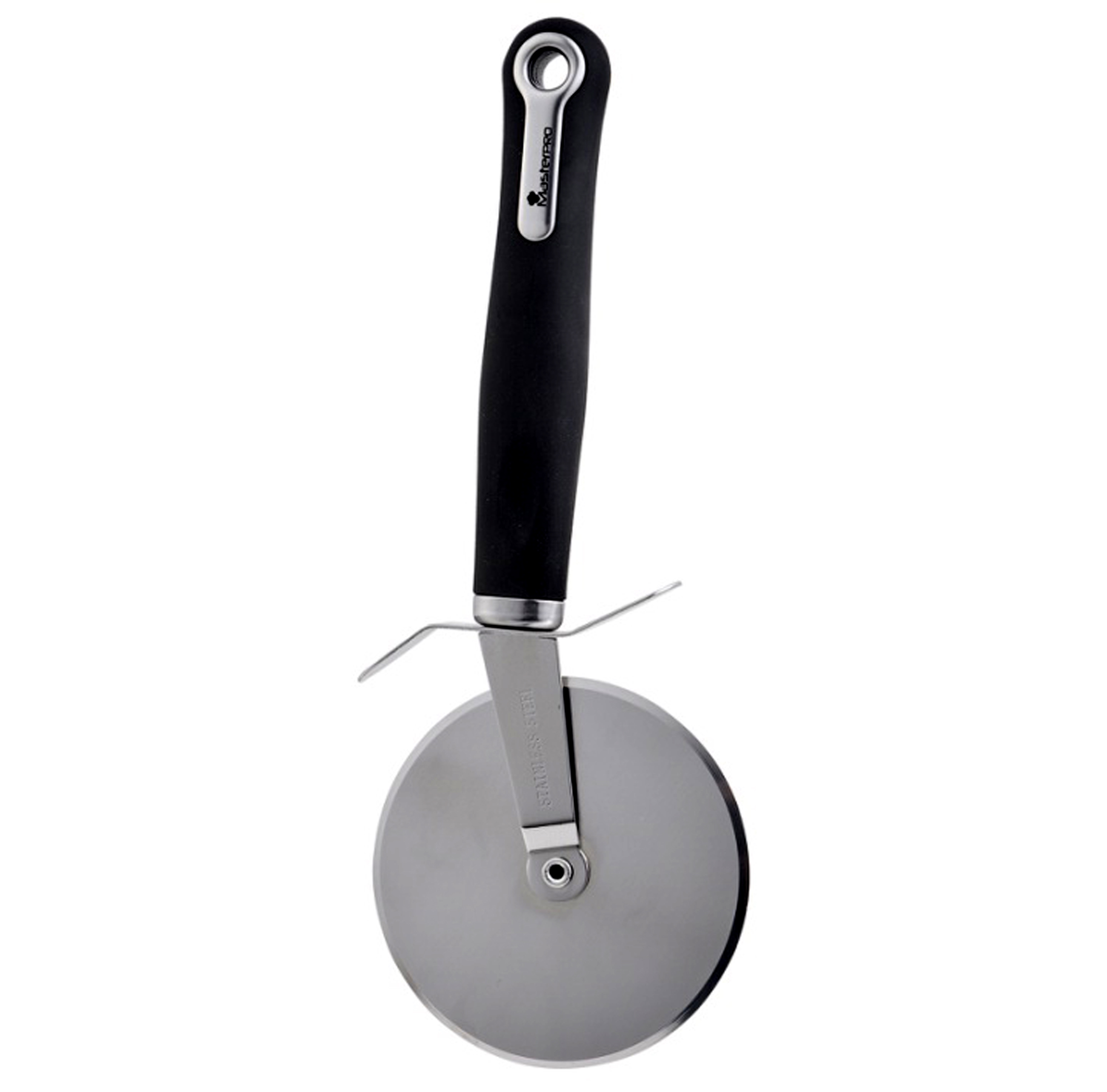 Bergner Stainless Steel Black Pizza Cutter Cycle For Kitchen