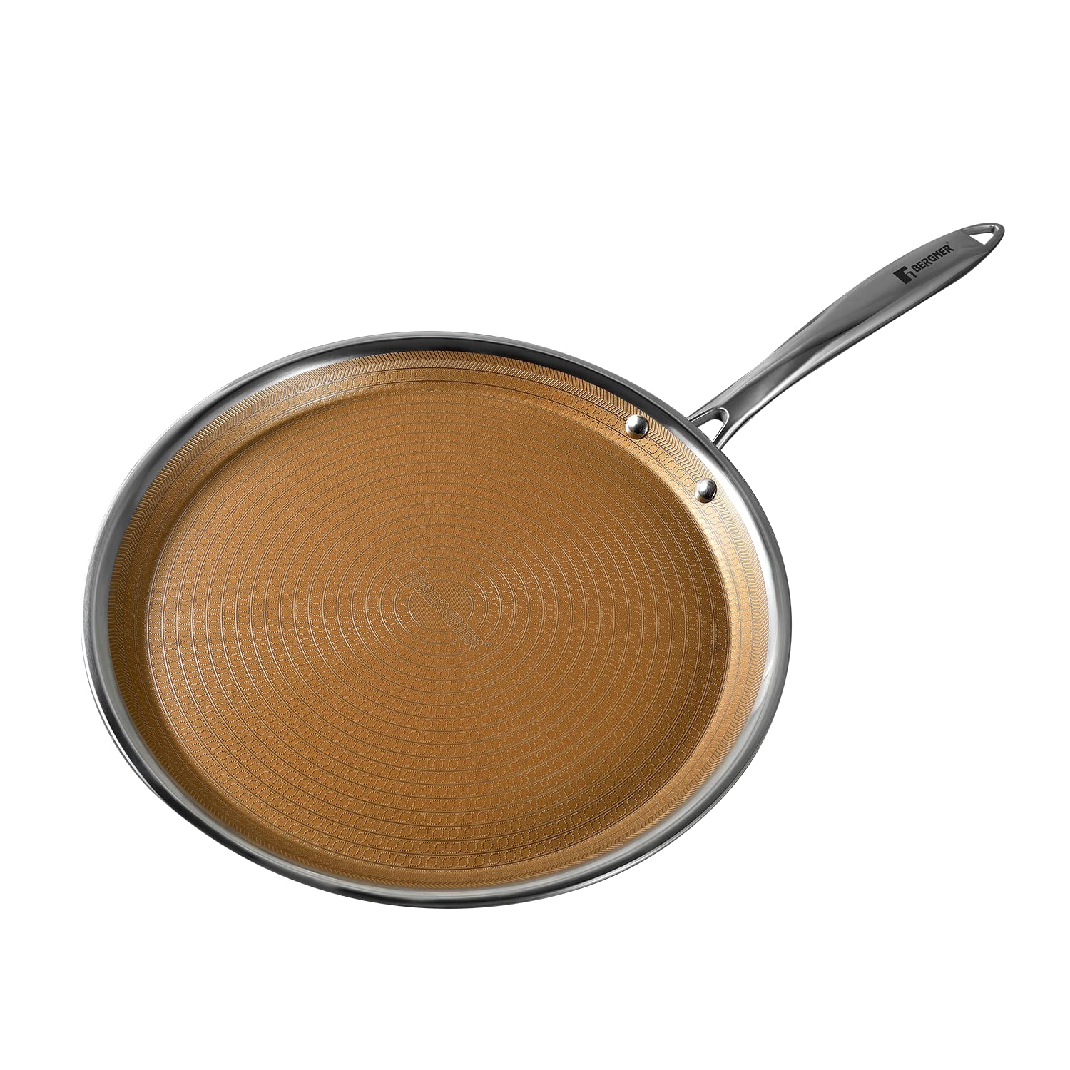 Bergner Hitech Triply Stainless Steel Scratch Resistant Non Stick