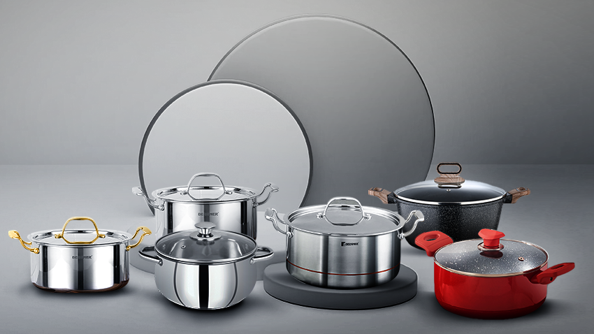 Casserole Cookware Set for family - Kadai, Briyani Pot, Triply Casserole